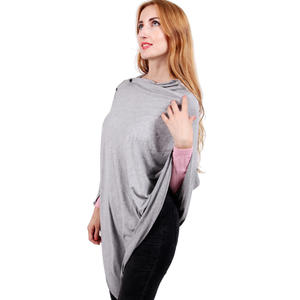 Châle d'allaitement extensible en jersey multifonctionnel Housse de <span class=keywords><strong>poncho</strong></span> d'emmaillotage Housse de siège de voiture Couverture complète Ponchos d'allaitement - Product Image 3