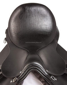 ที่มีคุณภาพสูงพรีเมี่ยม Eventing หนังสีดำแสดงกระโดดภาษาอังกฤษอานม้า - Product Image 4