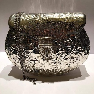 Indian Style Mosaic Bohemian Metal Clutch Bag for Women Luxury Evening Handmade Messenger Wedding Purse Chains Wholesale - Product Image 1