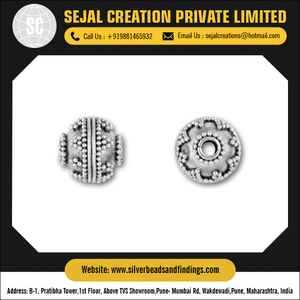 Perles de Rava en argent sterling fin de luxe Perles en métal en vrac de luxe pour bijoux - Product Image 4