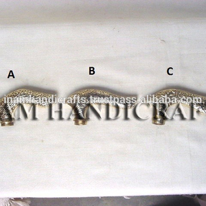 Nuevas y hermosas mangos de latón para bastones / Mangos de latón hechos a mano para bastones, bastones de apoyo y paraguas de INAM HANDICRAFTS - Product Image 3
