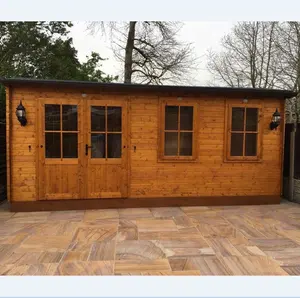 China leverancier prefab tuin huis/tiny houten huis/hout tuin huis te koop
