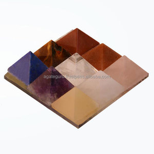 Chín kim tự tháp tấm Chakra điện bảo vệ tấm đá quý công cụ - Product Image 1