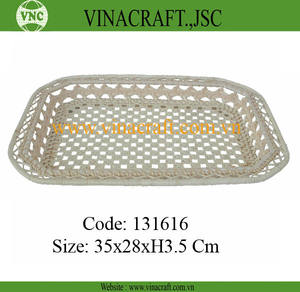 Panier en bambou pour décoration de la maison, joli design avec motif décoratif, cadeau de vacances - Product Image 3