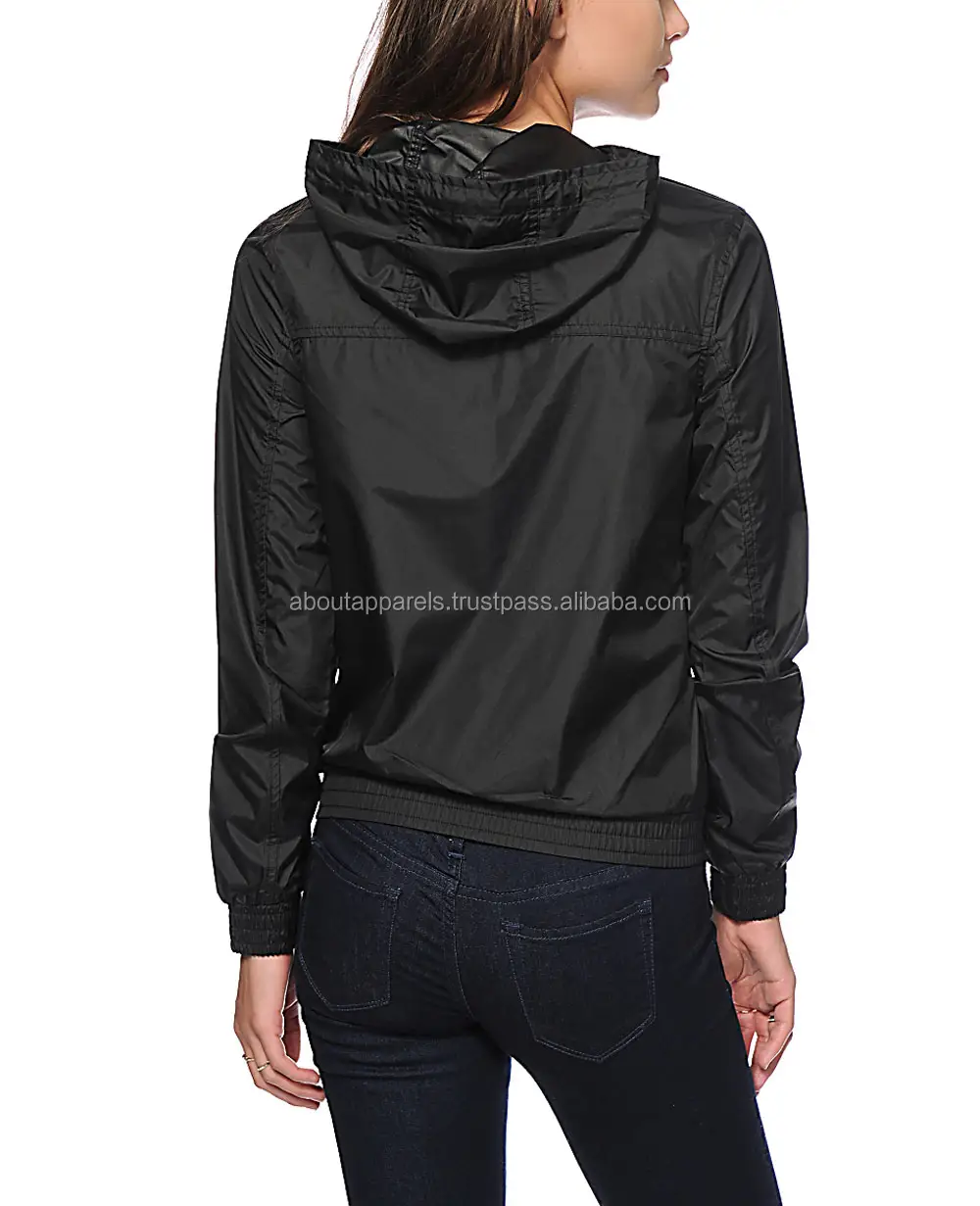 Pullover donna 1/4 Zip all'ingrosso con Patch 100% poliestere Nylon giacca a vento giacca giacche cappotto