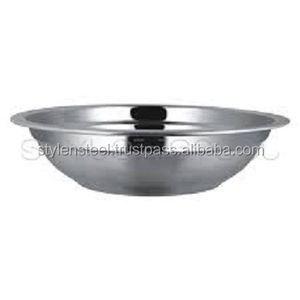 Durable Metal Stainless Steel Basin Kitchen <b>Mixing</b> <b>Bowl</b> German Basin Stainless Steel Basin <b>Bowl</b> <b>Large</b> Capacity Condiment - Product Image 2