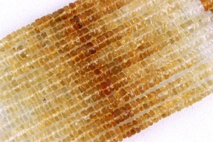 ลูกปัดพลอยซิทรินธรรมชาติสีไล่ระดับ ยาว 13.5 นิ้ว 1 เส้น รูปทรงเรียบแบบยางรถยนต์ สำหรับทำสร้อยคอ ผลิตโดยผู้ผลิตโดยตรง คุณภาพสูง แท้ - Product Image 5