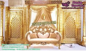 Décor de scène ancien avec panneau de porte, scènes simples de style occidental, fabricant de décor de scène de mariage asiatique, décor d'événement en Caroline du Sud, Texas - Product Image 2