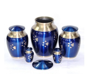 ร้อนขายราคาถูก Designer Blue Pet Cremation Urns - Product Image 6