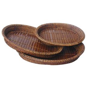 จานหวายไม้ไผ่สำหรับเสิร์ฟอาหาร - Product Image 1