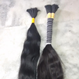 Bonne rétroaction Remy indien en vrac cheveux humains vague naturelle lâche vague profonde Styles de boucles italiennes - Product Image 1