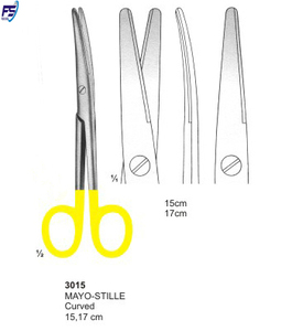 MAYO Lexer-Tijeras rectas de 16cm, Instrumentos dentales FS:3010 - Product Image 2
