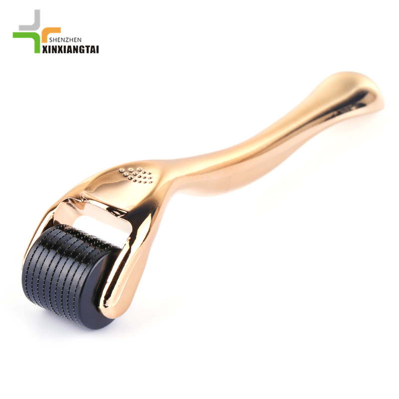 Косметический ролик с микроиглами 0,25 мм, ролик с микроиглами для лица, ролик с 540 иглами для лица с футляром для хранения