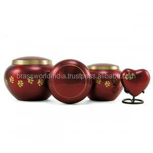 Brassworld India's ODYSSEY Urne funéraire pour animaux de compagnie marron Fournitures funéraires en laiton fabriquées à la main - Product Image 2
