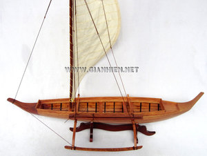 เรือแคนูฮาวายแบบดั้งเดิม #1-งานฝีมือไม้ - Product Image 3