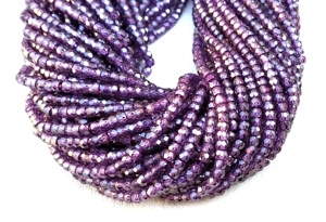 Cuentas de zirconia púrpura Natural para joyería, piedra de 3mm de largo facetado, 16 pulgadas, novedad - Product Image 5
