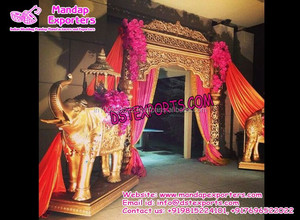 Nueva Puerta de bienvenida de cristal de boda Puerta de bienvenida de boda india Puerta de entrada de cristal de metal - Product Image 4