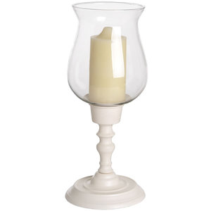 Bougeoir d'ouragan de luxe fait à la main, support de pilier en aluminium et en verre de style ins pour les mariages - Product Image 5