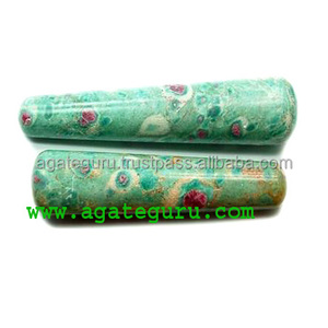 Varita de masaje rubí fucsita, Varita curativa Smoodh para curar DE LA India - Product Image 1