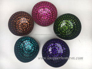 Lacquer Coconut Shell Bowls for Party, Wedding Decoration - Product Image 5