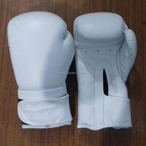 มวยหนังมาตรฐาน Glovse ในสีขาวผู้หญิงผู้ชายมวย Glovse MMA มวยไทย - Product Image 1