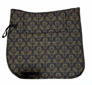 Shemax Small Ornament Dressage Saddle Pad with <b>Gold</b> Detail <b>Fabric</b> Lining - Product Image 1
