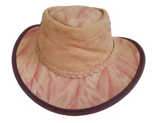 Sombrero de cuero de vaquero para mujer de calidad superior 2024, estilo occidental, cuero de oveja suave triturable - Product Image 1
