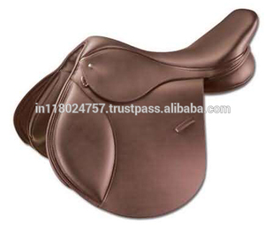 Selle d'équitation de saut à cheval en cuir marron DD véritable tout usage de qualité supérieure Style occidental-fabricant indien exportateur anglais - Product Image 2