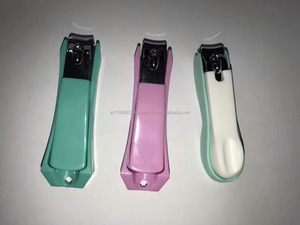 korean baby nail cutter 608safe with plastic cover handle catcher holder - Product Image 2