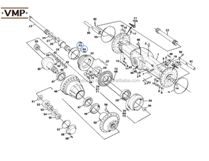 VOE 11035349 - Joint d'étanchéité pour chargeuses sur pneus L150BM, L150C, L150D, L150E, L180BM, L180C, L180D, L180E, L220D, L220E - VMP - Product Image 4