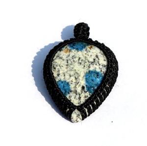 K2 Jasper cabujón macramé envoltura colgante forma de gota piedra de cristal curativo Natural para piedras naturales de moda - Product Image 3