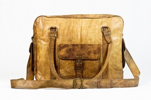 100% bolso de mano de cuero genuino hecho a mano para mujer traje Reversible de moda para primavera Otoño Invierno viaje cremallera portátil - Product Image 5