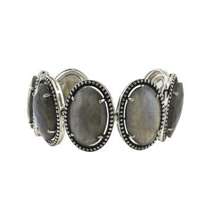 Bracelet simple en pierre de labradorite en argent sterling 925 de haute qualité pour femme - Product Image 2