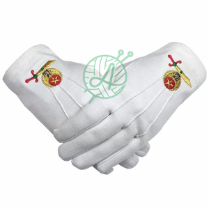 Masonic Regalia Shriner Algodón Blanco Con Emblema Para Deportes Esquí Uso Diario Y Exterior - Product Image 1