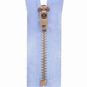 Venta al por mayor de cremallera de cierre automático abierto de oro rosa de primera calidad de la marca OZL con dientes de metal de latón de longitud 100 para chaquetas de cuero - Product Image 5