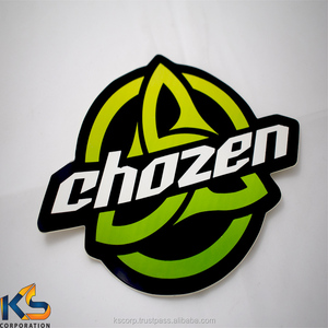 Pegatinas de pared de PVC con revestimiento UV personalizadas, pegatinas de vinilo con logotipo decorativas impermeables para exteriores, troqueladas para fines publicitarios - Product Image 6