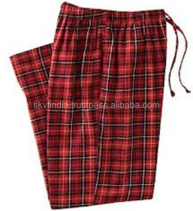 Pantalon de pyjama en flanelle à carreaux de grande taille Vente en gros - Product Image 1