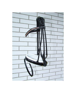 Brida de caballo con banda para la nariz elevada, hebillas SS, vaca, suave relleno, Web, banda para cejas de lujo - Product Image 1