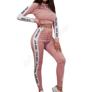 Survêtement 2 pièces résistant de Yoga pour femme, T-shirt de Jogging, Fitness, costume de sport, vêtements d'entraînement, en Patchwork - Product Image 1