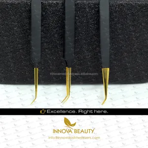 Black & Gold Lash Extension Pincet/Classic Lash Extension Pincet/Kopen Wimpers Pincet Met Private Label