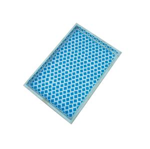 Plateau de service indien écologique en os et incrustation de bois - Product Image 2