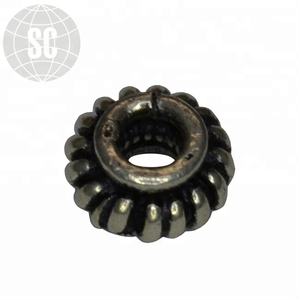 Espaciadores de plata esterlina hechos a mano Hallazgos de joyería Oxi - Product Image 1