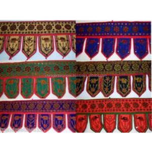 Bandhan War Door Hanging Anniversary Toran Handmade Cotton Fabric Traditional <b>Wall</b> Hanging Window Valance Eco-Friendly - Product Image 3