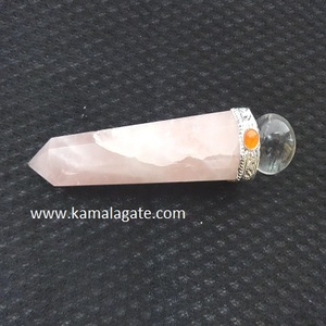Wholesale Carved Natural Blue Aventurine <b>Crystal</b> Healing Wand <b>Crystal</b> Balls Rose Quartz Agate <b>Chakra</b> Style Feng Shui Gemstone - Product Image 4