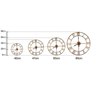 <span class=keywords><strong>Orologio</strong></span> da <span class=keywords><strong>parete</strong></span> moderno con rivestimento in polvere nera per la casa e il soggiorno - Product Image 5