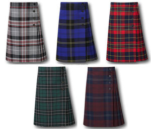 OEM 2024 คุณภาพสูงสบายๆจีบยาวผู้หญิงขนาดบวกสบายๆสุภาพสตรีจีบTartan Kilt - Product Image 1