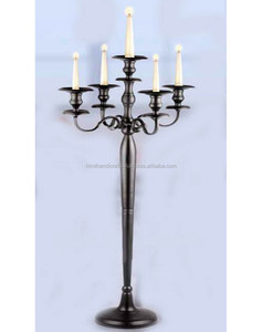Black Tall Wedding Decorative Candelabra <b>Candle</b> <b>Stand</b> for Home Party Decor - Product Image 4