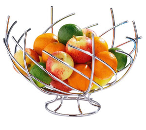 Stainless Steel Decorative Metal <b>Fruit</b> Wire Basket Decorative Metal Designer Wire <b>Fruit</b> <b>Storage</b> Basket - Product Image 1