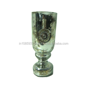 Jarrón de alta calidad, jarrón de urna de flores Chapado en latón moderno, jarrones de vidrio envejecido para exportación, decoración de Metal fundido - Product Image 1