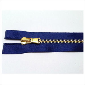 Cremallera Metálica de Dientes Dorados OZL GMA con Cierre Automático, 100 cm de Longitud, Fabricantes de Cremalleras - Product Image 4